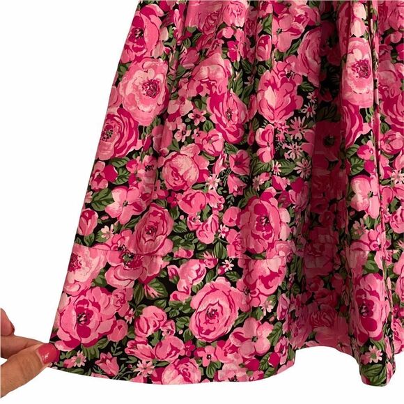 Children’s Place Pink Green Cottage Floral Dress 6 - Picture 2 of 7